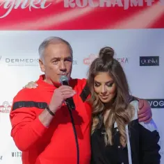 Karol Strasburger z żoną, Małgorzatą, na evencie.